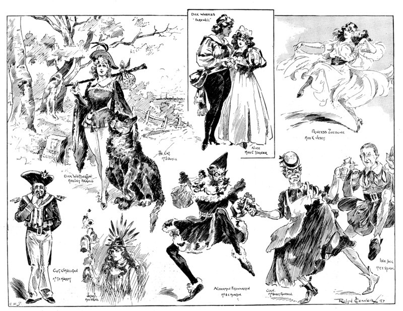 The Pantomime "Dick Whittington and His Cat," at the Grand Theatre, Islington, 1898. Creator: Carl Hentschel.