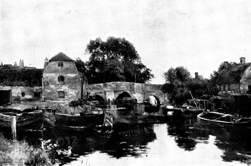 Brandon Bridge - by Yeend King, R.I., 1898. Creator: Unknown.