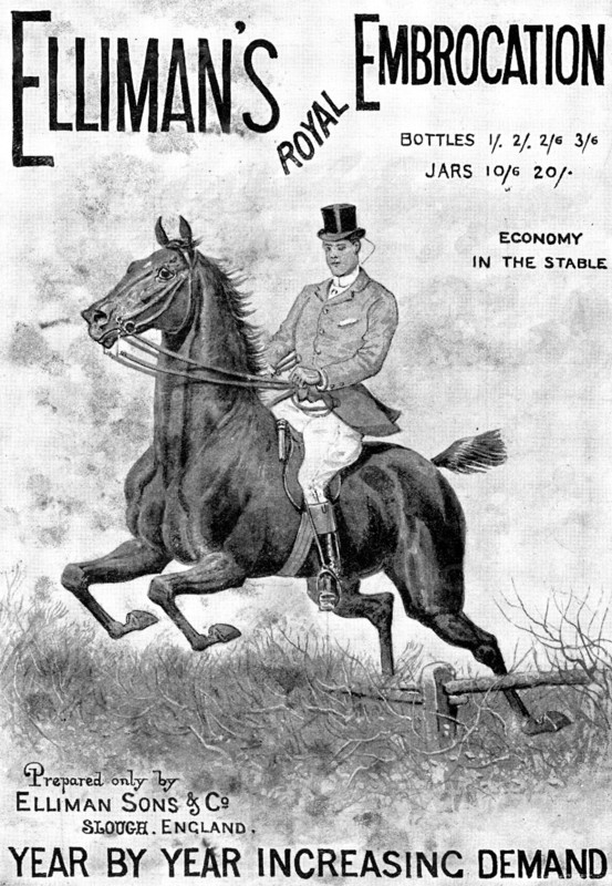 Advertisement for Elliman's Royal Embrocation, 1898. Creator: Unknown.
