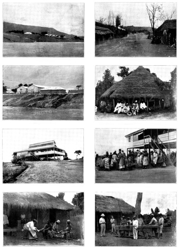 The French Aggressions in West Africa: scenes in the Royal Niger Company's Territory, 1898. Creator: Charles Forbes Harford-Battersby.