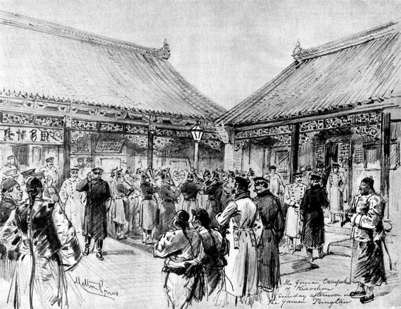 The Chinese Question - the German Occupation of Kiao-Chau: Sunday Afternoon..., Tsingtan, 1898. Creator: Unknown.