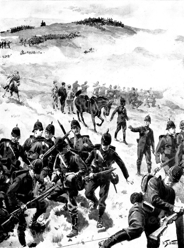 With an Easter Marching Detachment: end of the fray, 1898. Creator: Unknown.