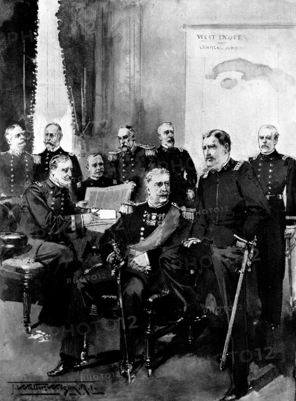The Spanish-American Crisis: prominent officers of the United States Army and Navy, 1898. Creator: Unknown.