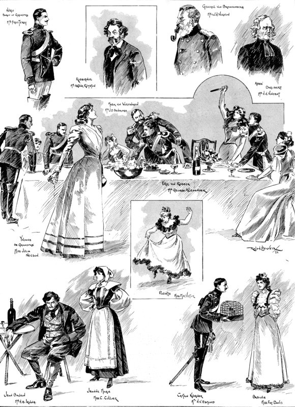 Mr. Paul Potter's play, "The Conquerors," at the St. James's Theatre, 1898. Creator: Unknown.