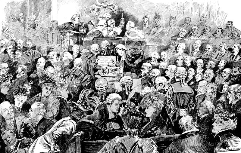 Pattisons' Whisky Competition, 1898. Creator: Harry Furniss.
