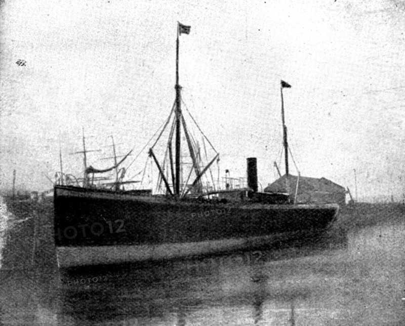 The Spanish-American War: steam-ship "Buenaventura," captured...by the US gun-boat "Nashville", 1898 Creator: Unknown.