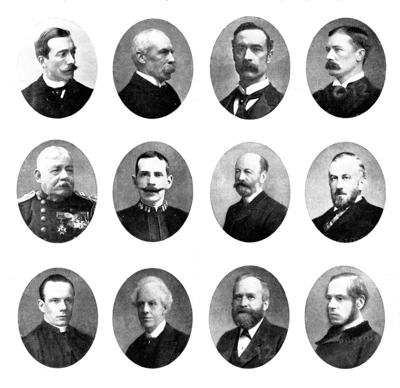 Various portraits, 1898. Creators: Unknown, Russell & Sons, Elliott & Fry, Maull & Fox.