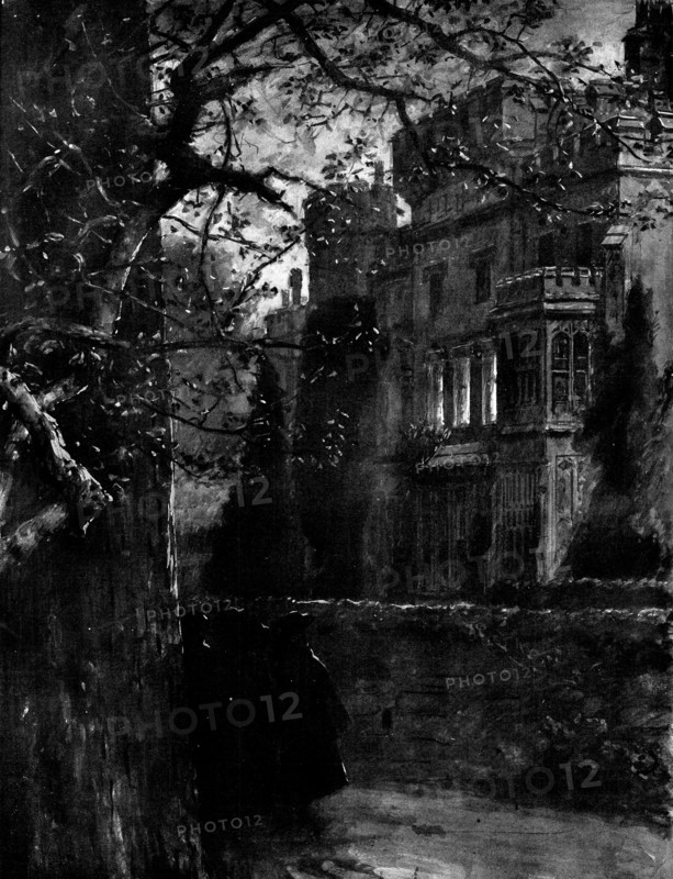 The Flickering Light of a Noble Life: correspondents waiting outside Mr. Gladstone's window..., 1898 Creator: Unknown.