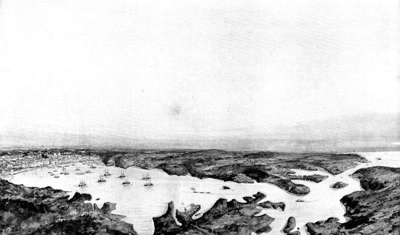 The Spanish-American War: the harbour and town of Santiago de Cuba..., 1898. Creator: Unknown.