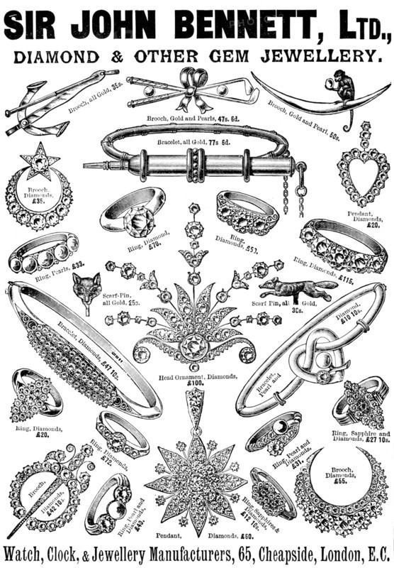 Advertisement for Sir John Bennett, Ltd., 1898. Creator: Unknown.