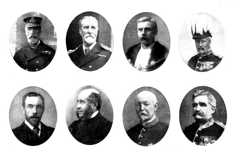 Various portraits, 1898. Creators: Unknown, Russell & Sons, Maull & Fox, Elliott & Fry.