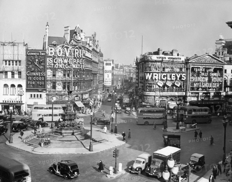 Piccadilly Circus, London, c1952. Creator: Arthur Charles Kirby Ware.