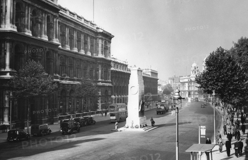 The Cenotaph, Whitehall, London, 1950s. Creator: Arthur Charles Kirby Ware.