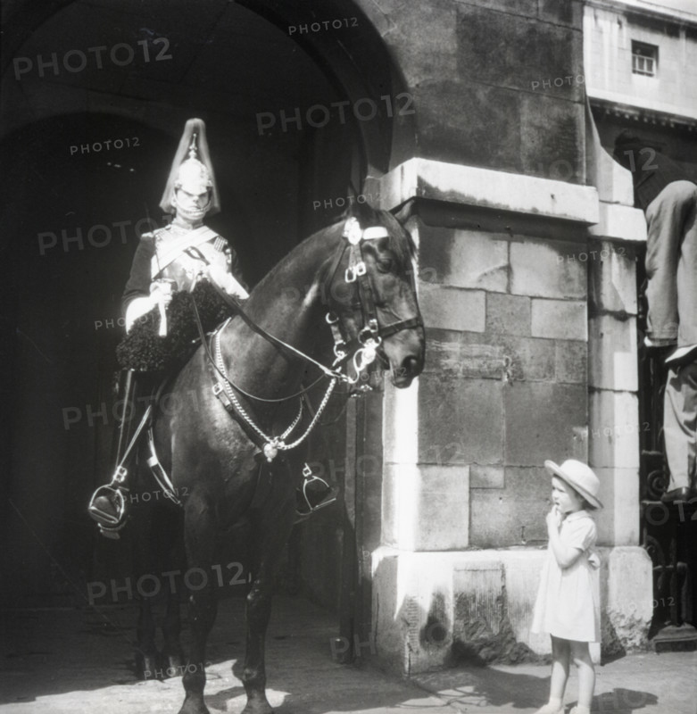Mounted Horse Guard, London, c1955. Creator: Arthur Charles Kirby Ware.