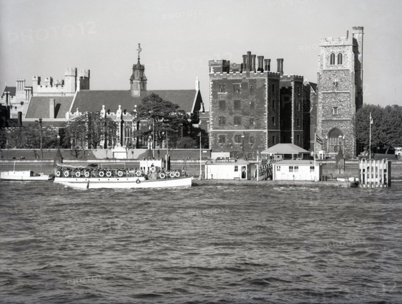 Lambeth Pier, London, c1955. Creator: Arthur Charles Kirby Ware.
