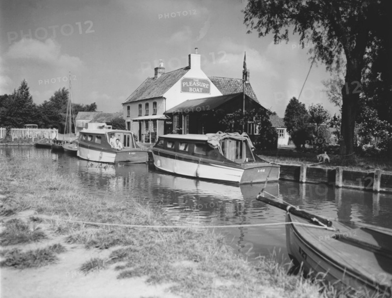 The Pleasure Boat Inn, Norfolk Broads, c1955. Creator: Arthur Charles Kirby Ware.