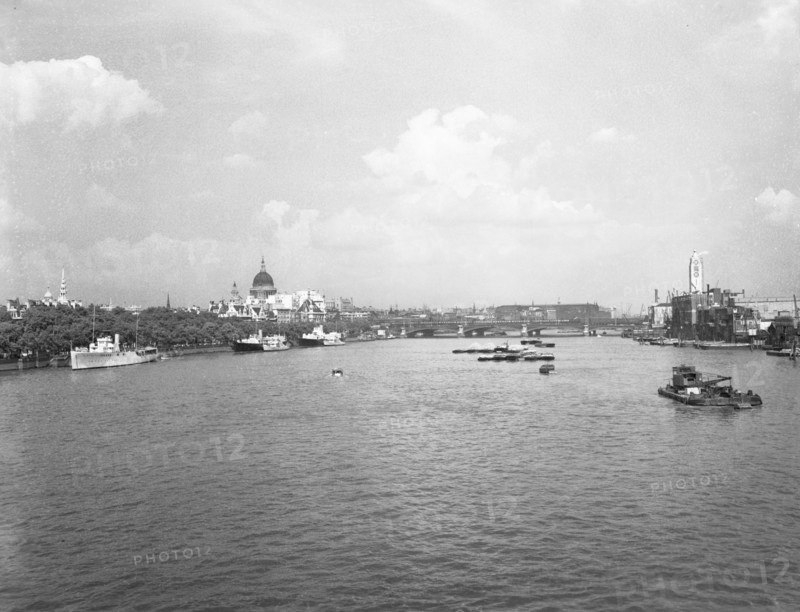River Thames, London, c1955. Creator: Arthur Charles Kirby Ware.