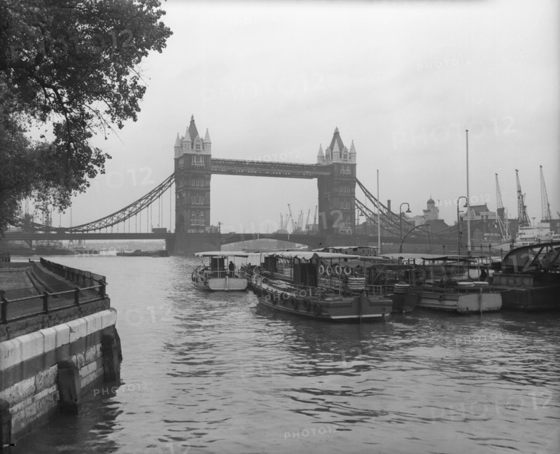 Tower Bridge, London, c1955. Creator: Arthur Charles Kirby Ware.