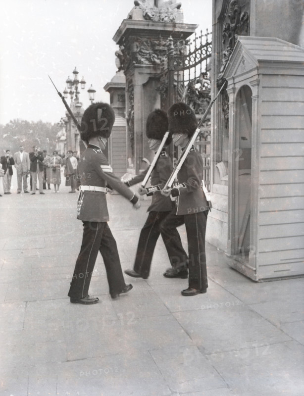 Changing the Guard at Buckingham Palace, London, c1955. Creator: Arthur Charles Kirby Ware.