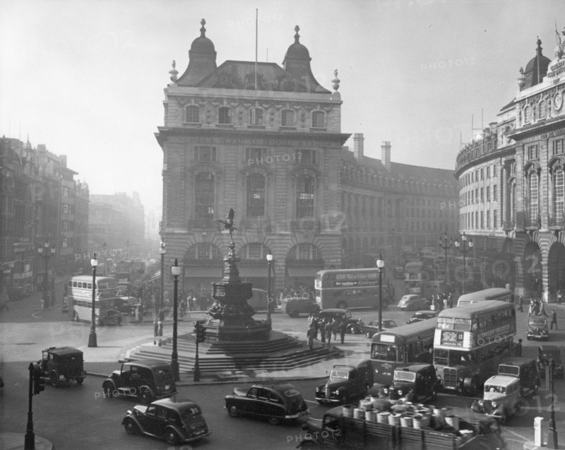Piccadilly Circus, London, c1955.  Creator: Arthur Charles Kirby Ware.