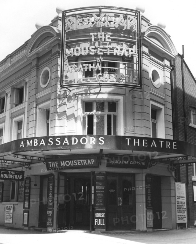Entrance to the Ambassadors Theatre, West Street, London, c1960-1973 Creator: Arthur Charles Kirby Ware.