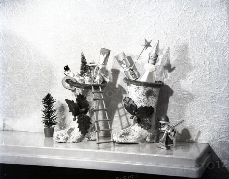 Christmas decorations, c1955. Creator: Arthur Charles Kirby Ware.
