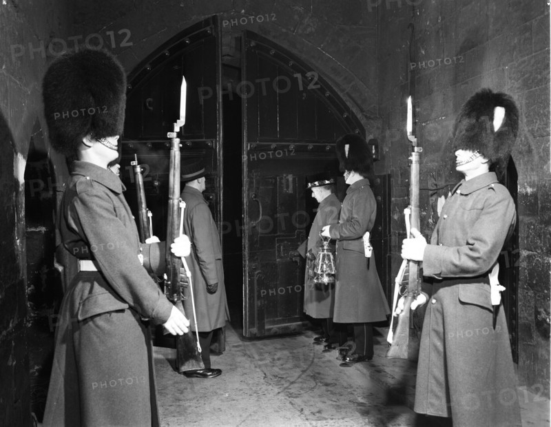Ceremony of the Keys, Tower of London, c1955. Creator: Arthur Charles Kirby Ware.