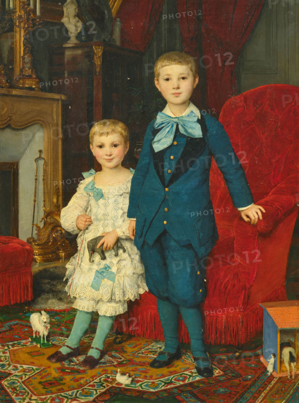 The children de Bary, 1880. Creator: Anker, Albert (1831-1910).