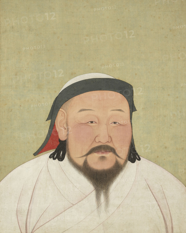 Portrait of Kublai Khan (1215-1294), c1294. Creator: Araniko (1244-1306).
