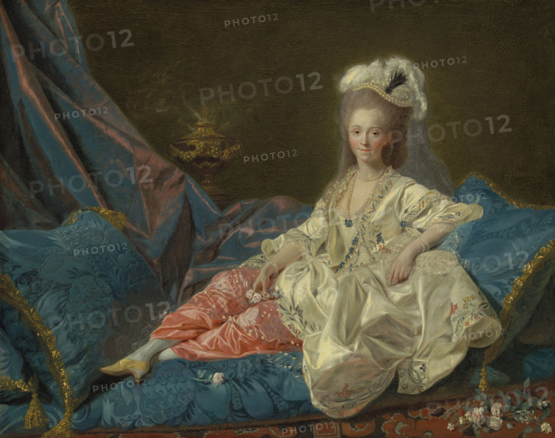 The Turkish Woman. Portrait of Mademoiselle Rosalie Duthé (1748-1830), 1779. Creator: Aubry, Etienne (1745-1781).