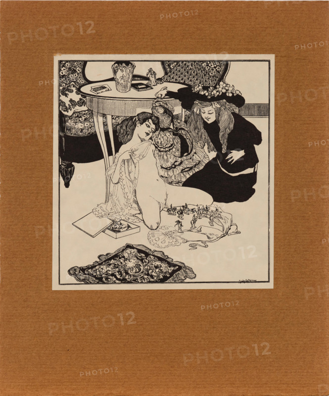 From "Jeux d'Amour de la jeunesse", c1907. Creator: Bayros, Franz von (1866-1924).