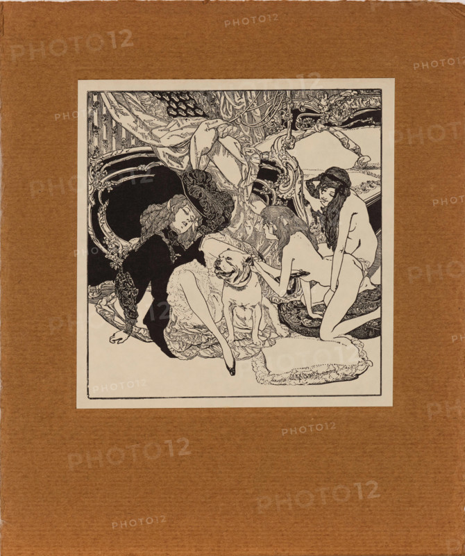 From "Jeux d'Amour de la jeunesse", c1907. Creator: Bayros, Franz von (1866-1924).
