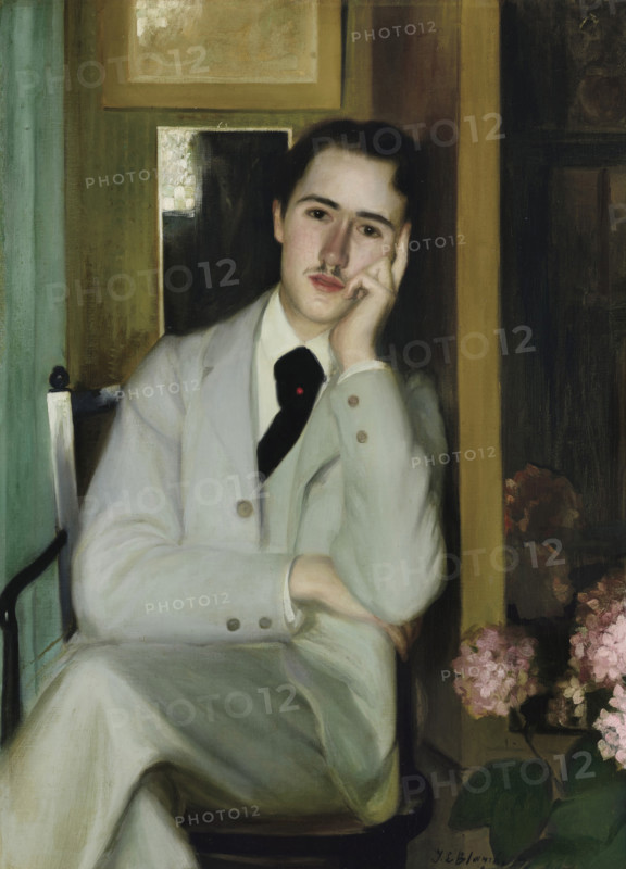 Portrait of André Gide (1869–1951) at the Age of 21, c1890. Creator: Blanche, Jacques-Émile (1861-1942).