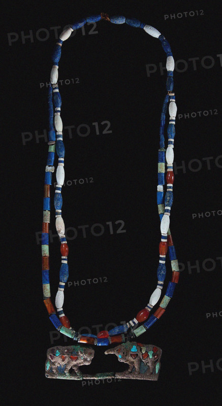 Necklace with pair of bulls. Gonur Depe, Margiana, 18th-16th cen. BC. Creator: Bronze Age culture.