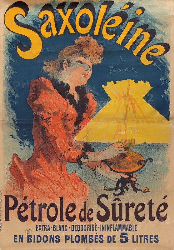 Saxoléine. Pétrole de Sûreté, 1891. Creator: Chéret, Jules (1836-1932).