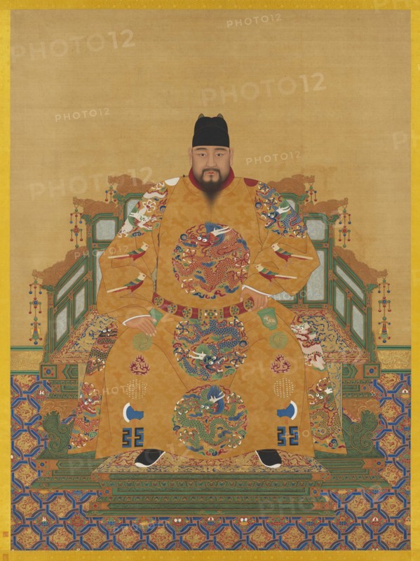 Portrait of the Emperor Yingzong of Ming (1427-1464). Creator: Chinese Master.