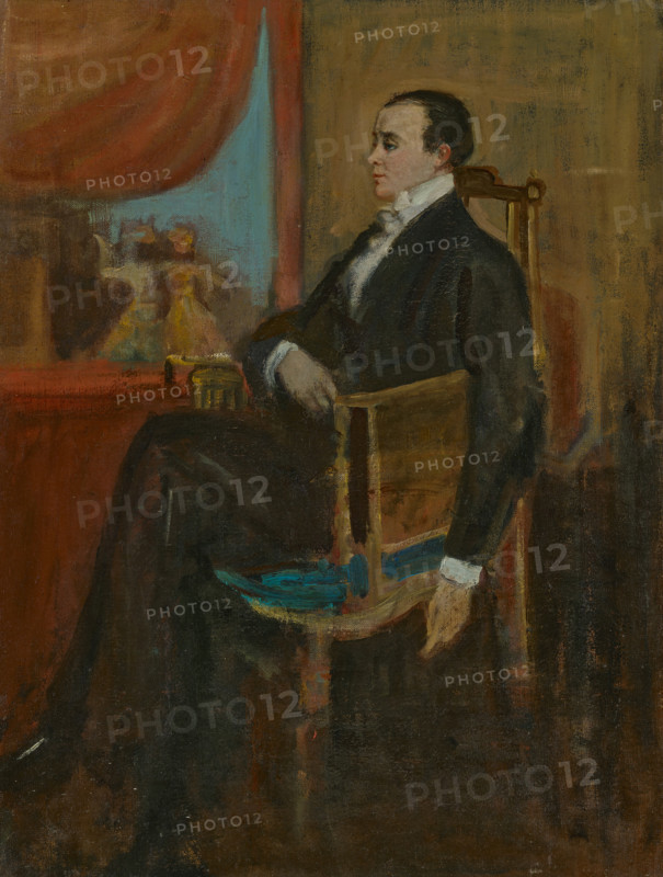 Portrait of Max Beerbohm (1872-1956), c1900. Creator: Conder, Charles (1868-1909).