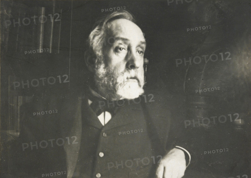 Self-portrait in library, c1895. Creator: Degas, Edgar (1834-1917).