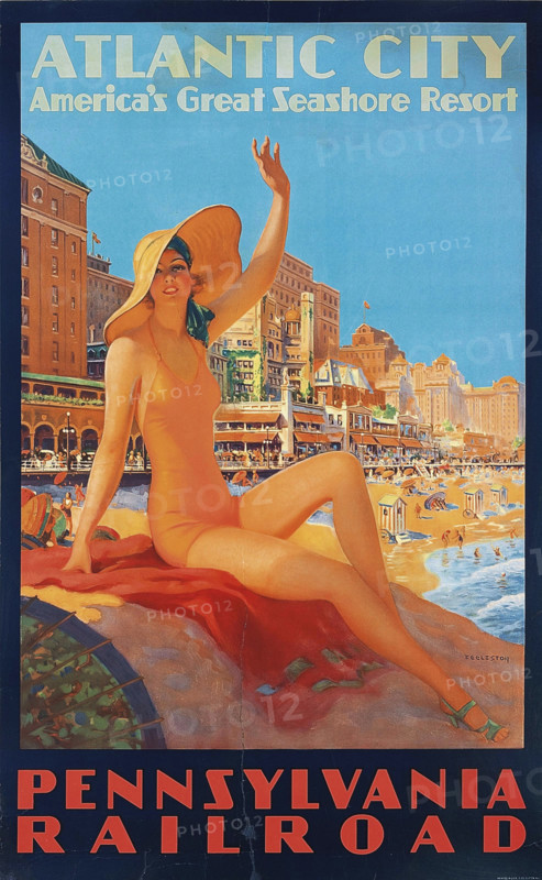 Atlantic City. Pennsylvania Railroad, c1935. Creator: Eggleston, Edward Mason (1882-1941).