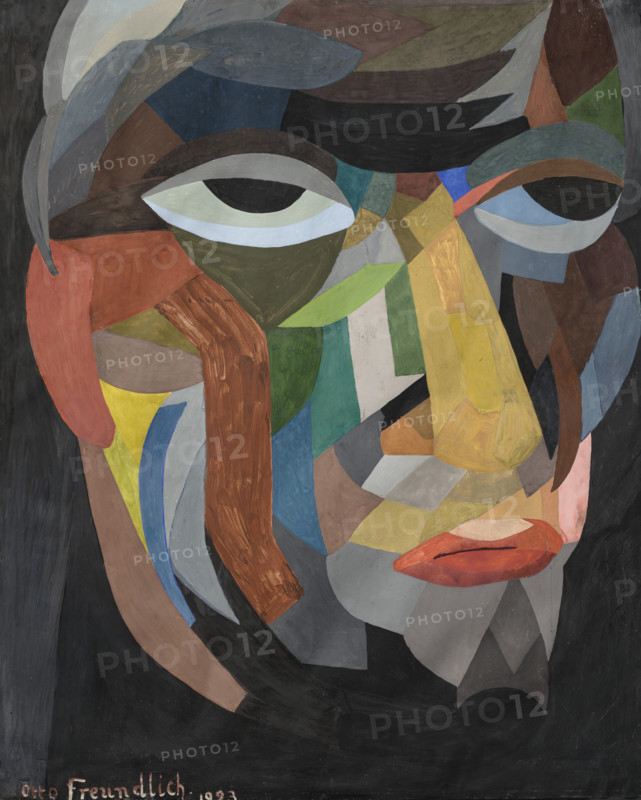 Head (Self-portrait), 1923. Creator: Freundlich, Otto (1878-1943).