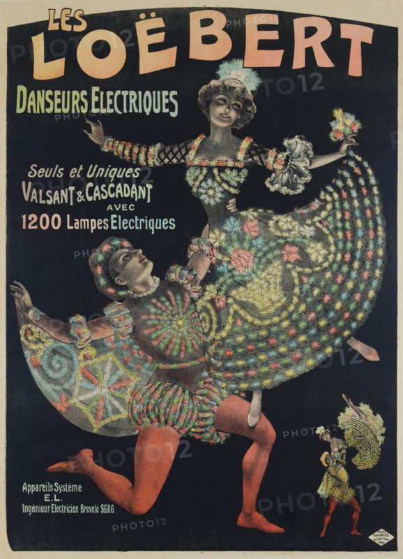 Les Loëbert, danseurs électriques, c1895-1900. Creator: Galice, Louis (1864-1935).