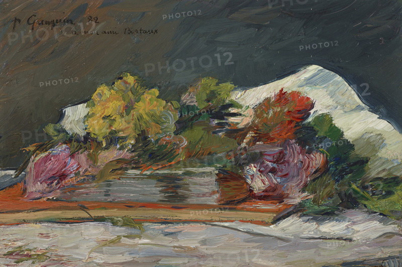 Flowers and books, 1882. Creator: Gauguin, Paul Eugéne Henri (1848-1903).