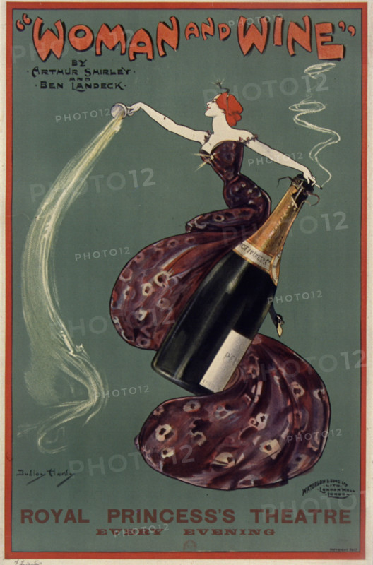 Woman and Wine - The Royal Princess's Theatre, 1899. Creator: Hardy, Dudley (1866-1922).