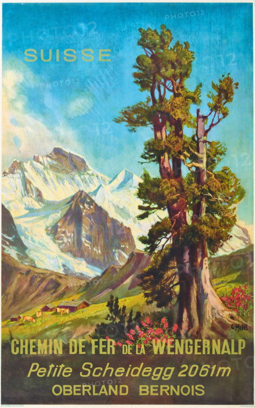 Berner Oberland Wengernalp Railway, 1952. Creator: Hodel, Ernst (1881-1955).