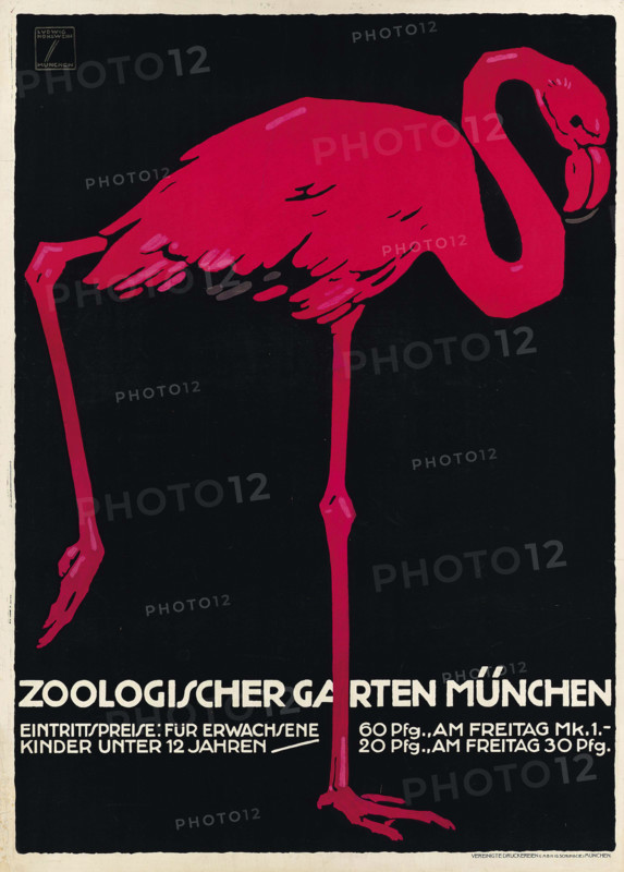 Munich Zoo, 1912. Creator: Hohlwein, Ludwig (1874-1949).