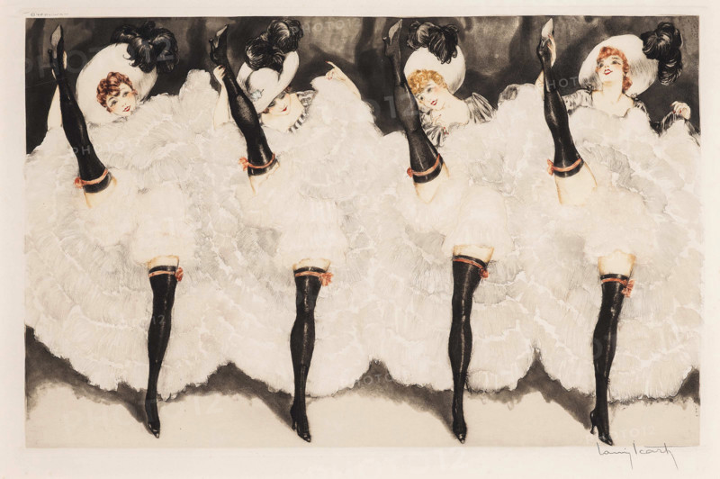 Can-Can, 1933. Creator: Icart, Louis Justin Laurent (1888-1950).