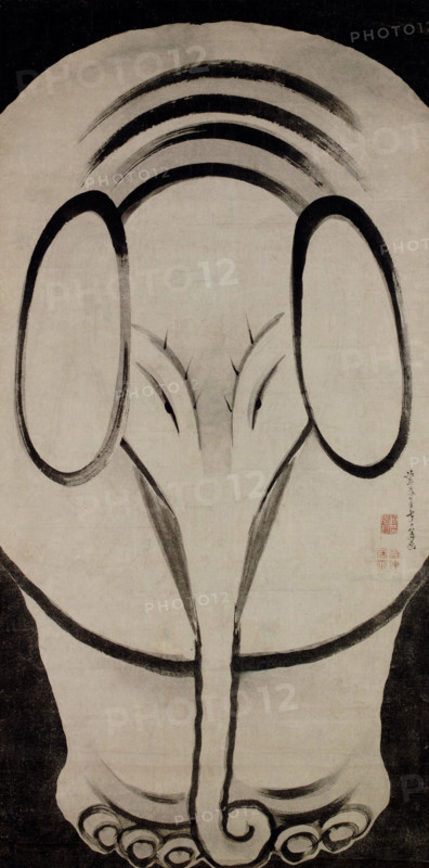 Elephant, Second Half of the 18th cen.. Creator: Jakuchu, Ito (1716-1800).