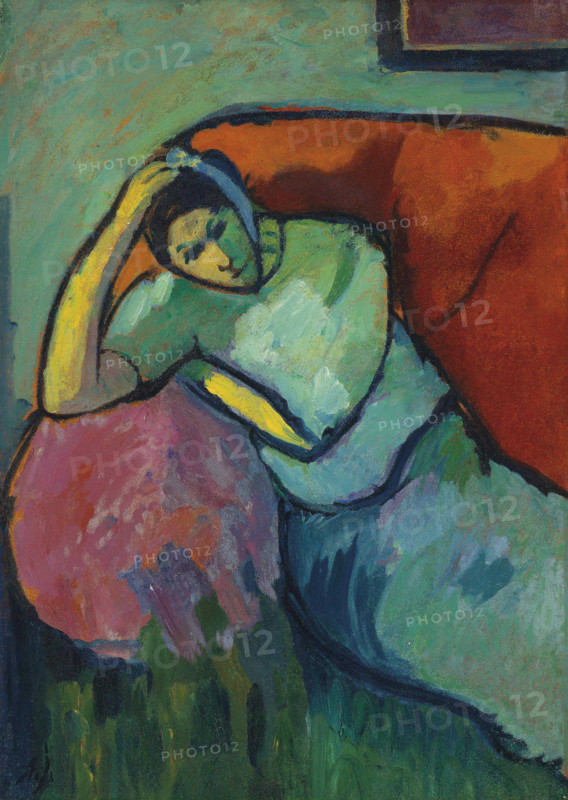 Seated woman, c1909. Creator: Javlensky, Alexei, von (1864-1941).