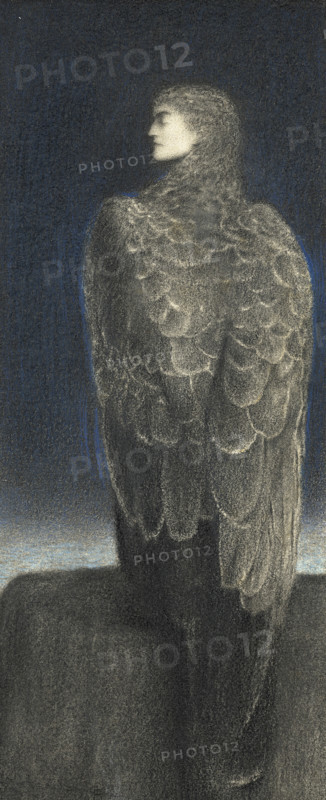The Sleeping Medusa, c1896. Creator: Khnopff, Fernand (1858-1921).