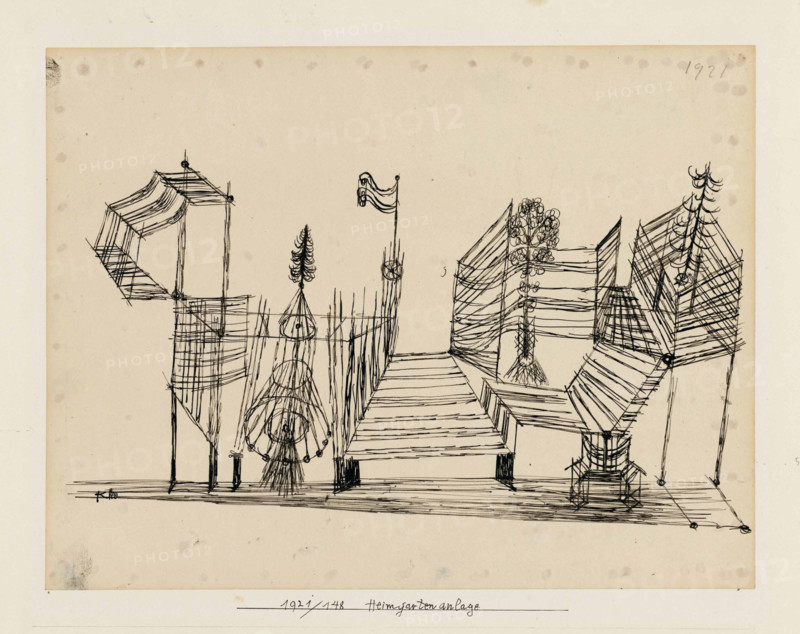 Heimgartenanlage (Home Garden Plot), 1921. Creator: Klee, Paul (1879-1940).